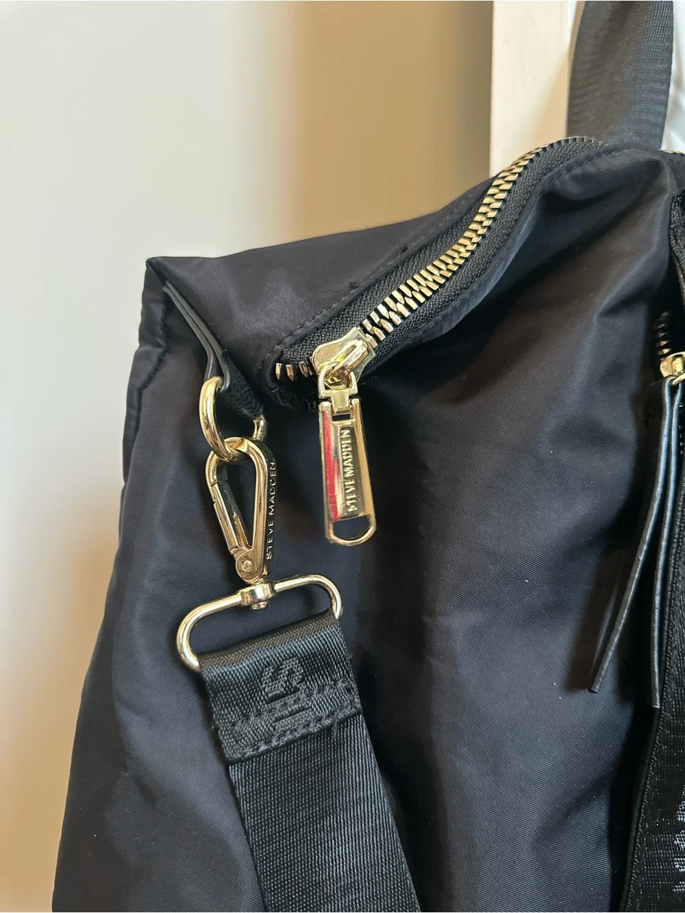 Like New! Black Steve Madden Tote/Duffel Bag
